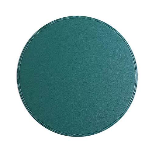 38CM circular luxury imitation leather Western dining mat