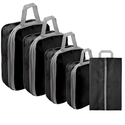 5/8pc Set Compression Packing Cube Extensible Waterproof Org