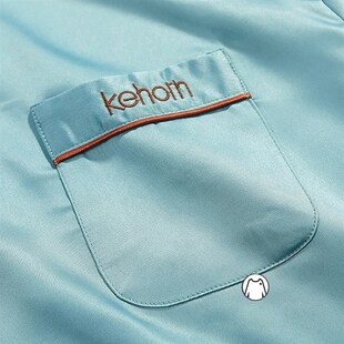 3PCS Mens Set Summer Ice Silk Pajamas Cool Thin Sleepwear M