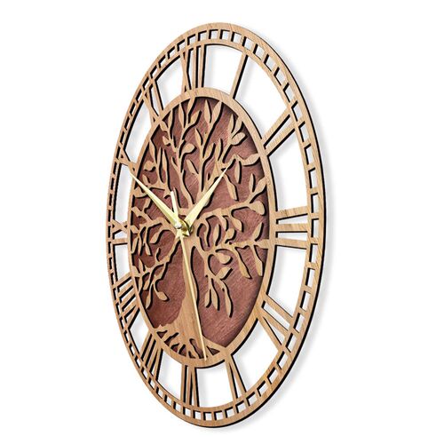 e of Life Wooden Wall Clock Farmhouse Style Family e Art Sil