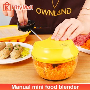 mini Manual meat grind vegetable mixer cutter food processor