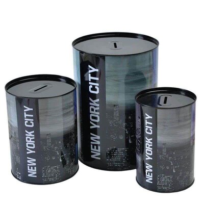 Metal Big Piggy Bank for Adults Children Money Jar Coin Box