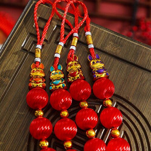 Lantern Pendants 2Pcs Beautiful Chinese Style Red  Chinese N