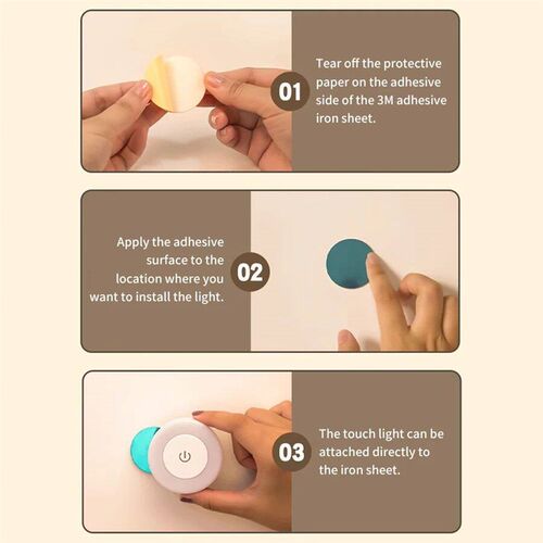6CM Rechargeable Led Night Light with Touch Switch Wireless