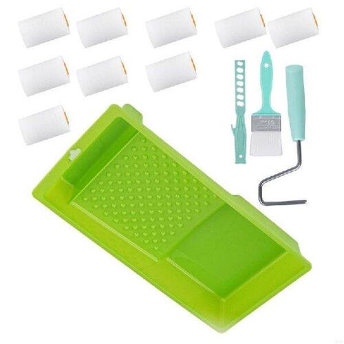 2Inch Sturdy Roller Brushes Set of 13 with Frame for Home