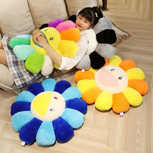 40cm Kawaii Smile Face Sunflower Sun Flower Stuffed Plush To