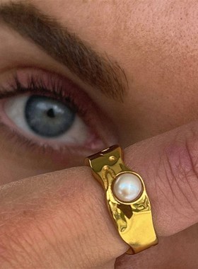 Uworld 18K Gold PVD Plated 316L Stainless Steel Rings Finger