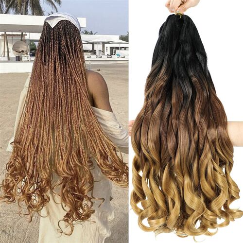 French Curly Braiding Hair Synthetic Loose Wave Braiding Hai