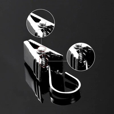 20pcs Stainless Steel Curtain Clips with Hook Sturdy and Dur