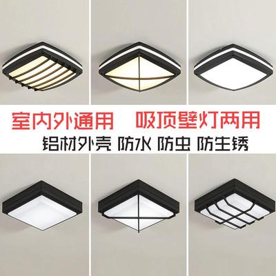 户外室外防水吸顶灯过道门口入户玄关阳台露台凉亭屋檐吸壁灯新品