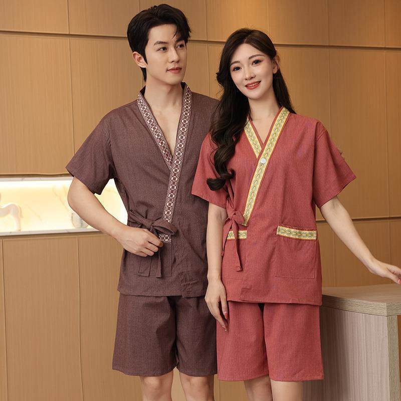 苎麻汗蒸服套装和服按摩足疗服开衫家居服睡衣大码刮痧推油服理疗,居家布艺,汗蒸服,淘宝优惠券,粉丝福利购,淘宝优惠卷