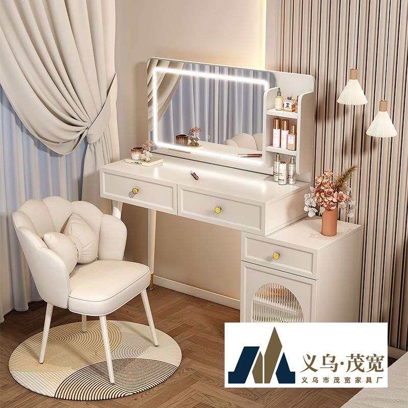 奶油风梳妆台卧室现代简约收纳柜小户型网红化妆台一体伸缩化妆桌,3C数码配件,其它配件,淘宝优惠券,粉丝福利购,淘宝优惠卷