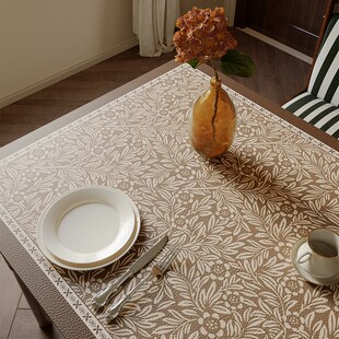 克洛伊法式 方形桌垫防水防油免洗防烫皮革垫茶几桌布客厅202新款