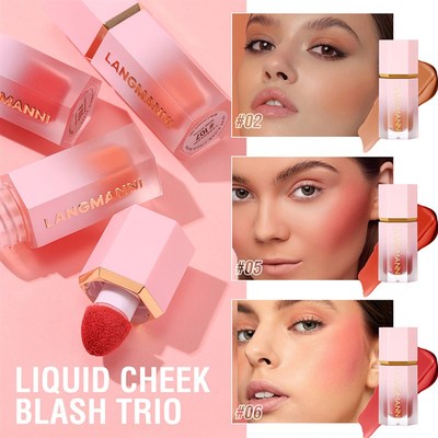 Liquid Cheek Blush Facial Nourishing Blush Gel Cream Waterpr