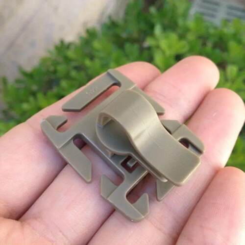 2PCS Rotatable Drinking Tube Clip Molle Hydration Bladder Dr