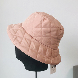 2020 New Windproof Women Hats Plain Bucket Hat Warm Cap Ladi