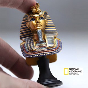 古埃及法老王 图坦卡蒙 埃及神像黄金面具 微缩模型 仿真手办摆件