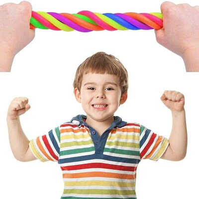 6 Pack Sretchy String Fidgets Sensory Toys Resistance Squeez