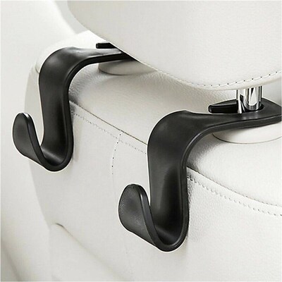 4PCS Car Seat Headrest Hook For Auto Rear Seat Organizer Han