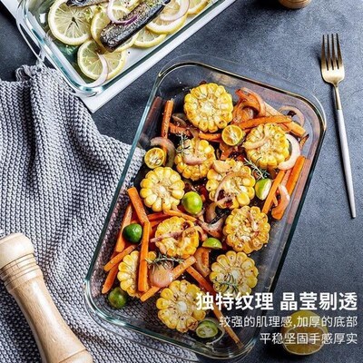 dinner bowls plates dish glass heat resistant baking oven