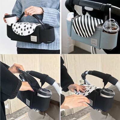 Baby Bottle Holder Buggy Pram Organiser Stroller Cup Mom Bag