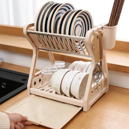 dish drying rack storage kitchen cup holder organizer洗碗架