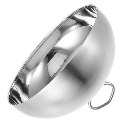 Food Covers Oil Metal Cloche Dome for Grill Serving Silver
