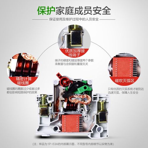 国际电工断路器交流漏电跳闸保护开关323安家用1p2p漏电保护器