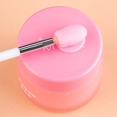 1PC Slcone Lp Balms Lp Mask Brush wth Sucker Dust ver Lpstck