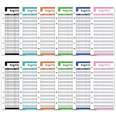 12ps Kawaii Budget Sheets Binder Planner Journal Envelopes B