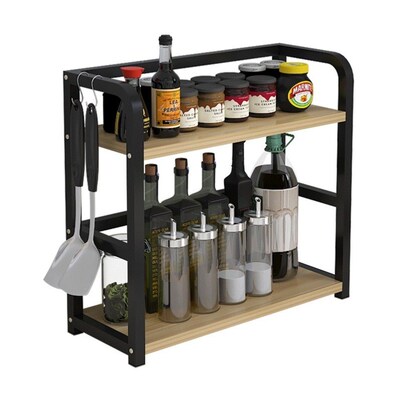 Kitchen Shelf Spice Rack table top condiment corner rack oil