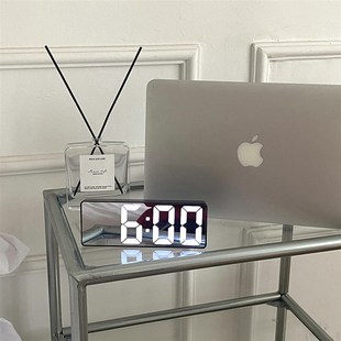 Smart LED Clock Bedside Digital Alarm Clocks Desktop Table E
