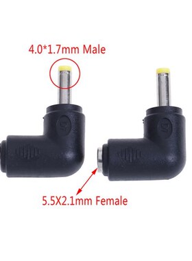 2Pcs DC 5.5*2.1 Female/5.5*2.5mm Male/4.0*1.7mm Male DC Powe
