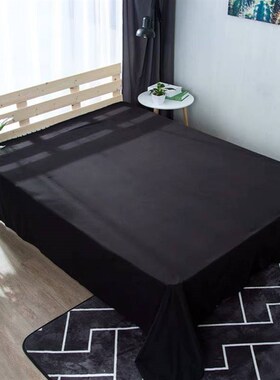床单磨毛 plain black mono sheet sheet bed cover linen spread