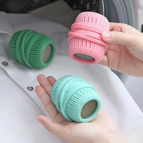Laundry Cleaning Ball Sponge Liquid-adding Decontamination T