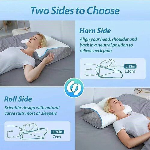New 2 in 1 Ergonomic Memory Foam pillow Help Sleep,Protect T