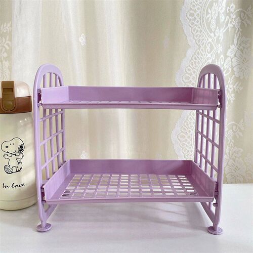 Ins Cute Room Storage Organizer Storage Rack Kawaii 2 Layer