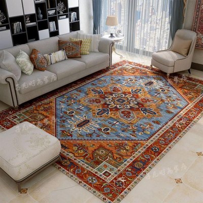 Turkish Persian ethnic style carpet printing living door mat