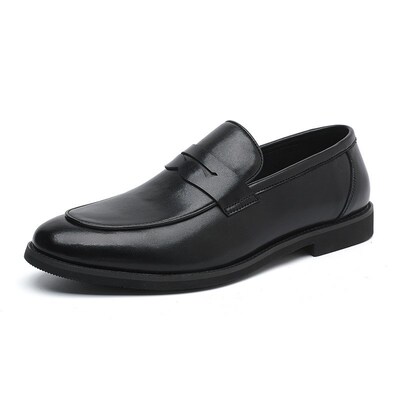 Slip-On Leather Shoe Men Casual Shoes Business Penny Loafers