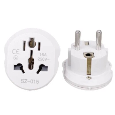 16A Universal EU Travel Adapter Euro Converter  US AU to EU