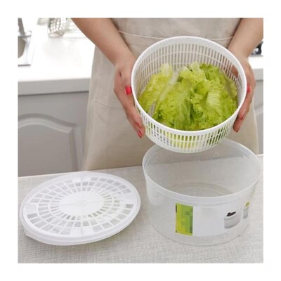 Salad Spinner Lettuce Greens Washer Dryer Drain Crisper Stra