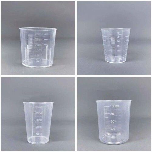 Clear Graduated Measuring Cup Mini Plastic Laboratory