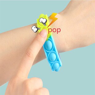 32Pcs Pop Bracelet Fidget Toy Wearable Fidget Bracelets Push