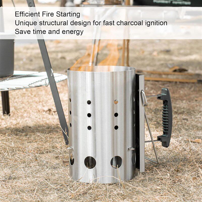 Chimney Starter Barrel Fire Starting Grill Rapidfire - 实物图
