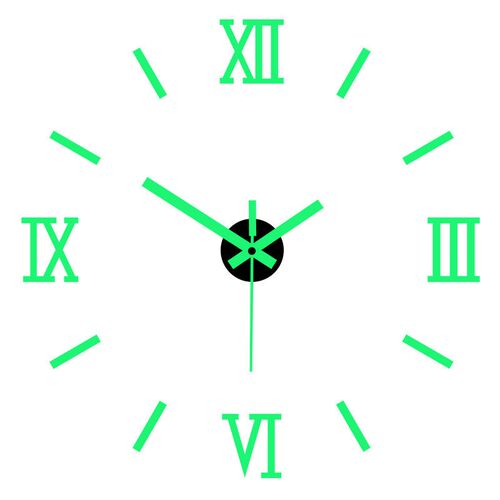 3D Luminous Wall Clock Frameless Acrylic DIY Digital Clock W