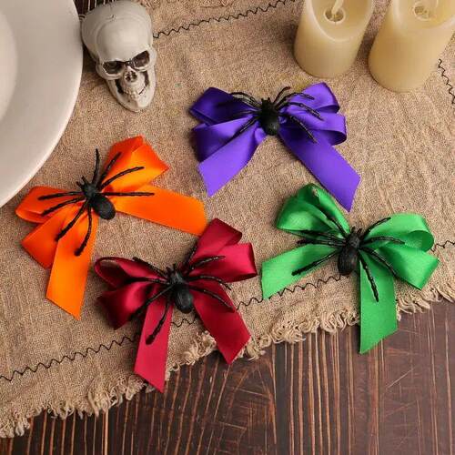 Spider Bow Hair Clip Personalized Side Clip Funny Fashionabl