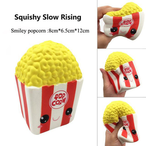New Fashion Jumbo Cute Popcorn Cake Hamburger Squishy Slow R