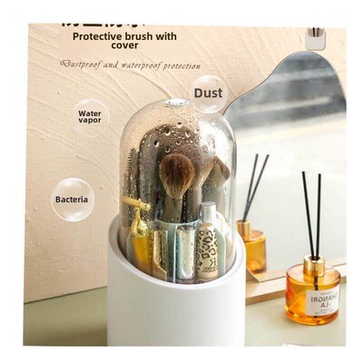 make up organizer storage box acrylic cosmetics rotation