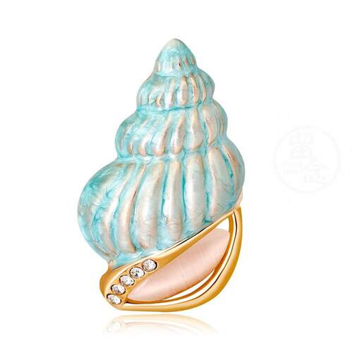 。Cartoon Brooch high-end fashion small fresh light blue con
