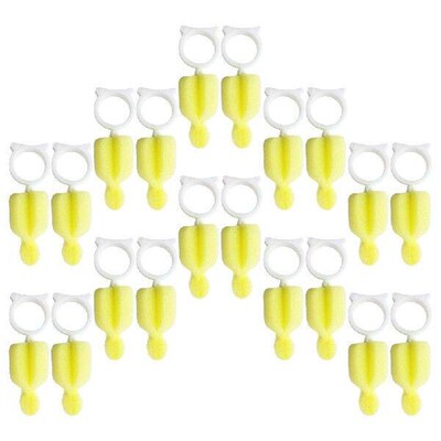 20pcs Baby Bottle Nipple Brush Sponge Cleaner Pacifier